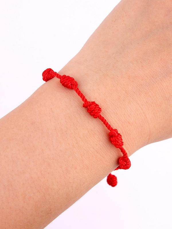 Simple Braided Adjustable Bracelet, Drawstring Design Hand Rope for Women & Men, Suitable for Gift Giving