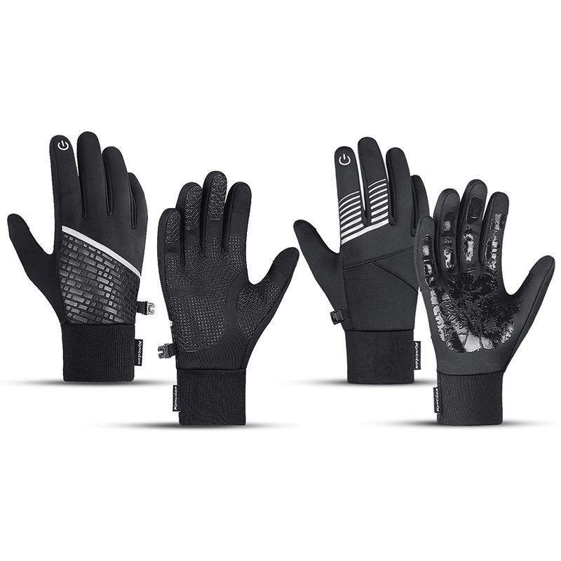 2 Pair Outdoor Gloves Winter Touch Screen Windproof Gloves