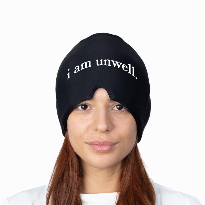 Cooling Hangover Relief Cap - “I Am Unwell” - Soft and Stretchable Gel, Headache & Migraine Relief,Mothers day gift,Mother's day