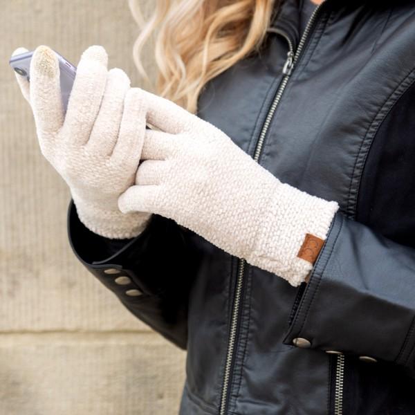 Aili's Corner Chenille Touch Gloves for Women