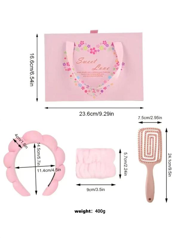 Hair Band & Hollow Out Design Comb Set, Cute Headbands Hair Accessories Set for Women & Girls, Elegant All-match Fashion Accessories for Daily & Party Decoration, Exquisite Birthday Gifts