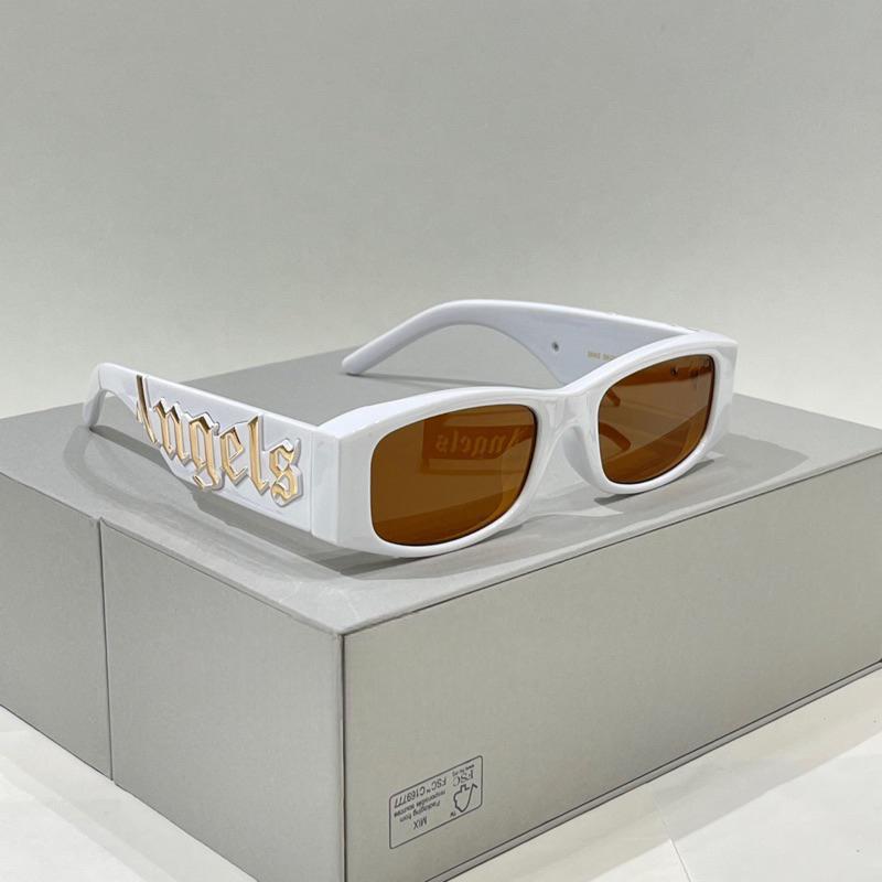 Palm Fashion Sunglasses with Sharp Embossed Logo - European Style Design for Men and Women