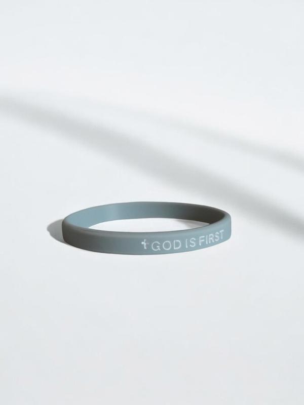 2 Pack- Small GOD IS FIRST Bracelet for Small Wrist