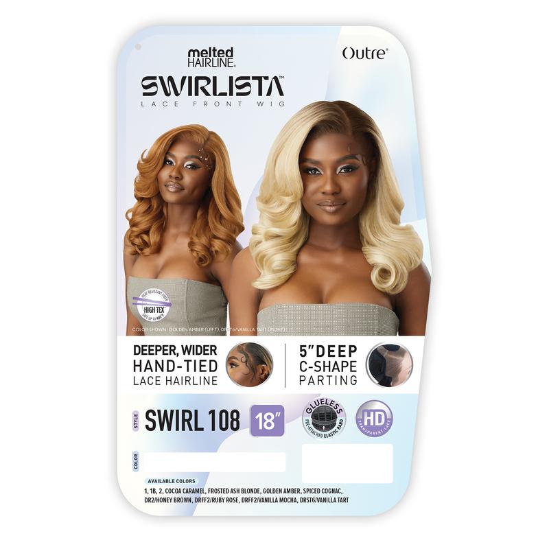 Outre HD Lace Front Wig Melted Hairline Glueless Swirlista Swirl 108