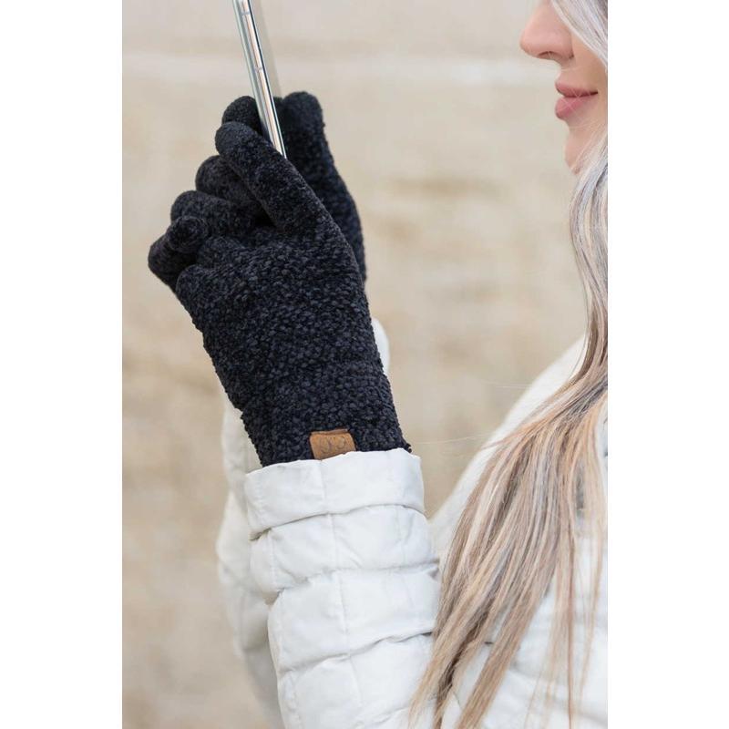 Aili's Corner Chenille Touch Gloves for Women