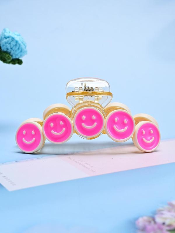 Cute Smile Face Design Hair Claw, Casual and Versatile Non-slip Hair Claws for Women, Trendy Accessories for Party and Daily Life