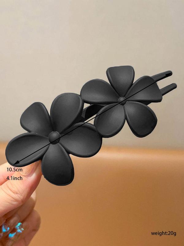 Matte Flower Design Hair Claw, Non-slip Hair Claw, Fashion Hair Accessories for Women & Girls, Bridal Party Hair Accessories