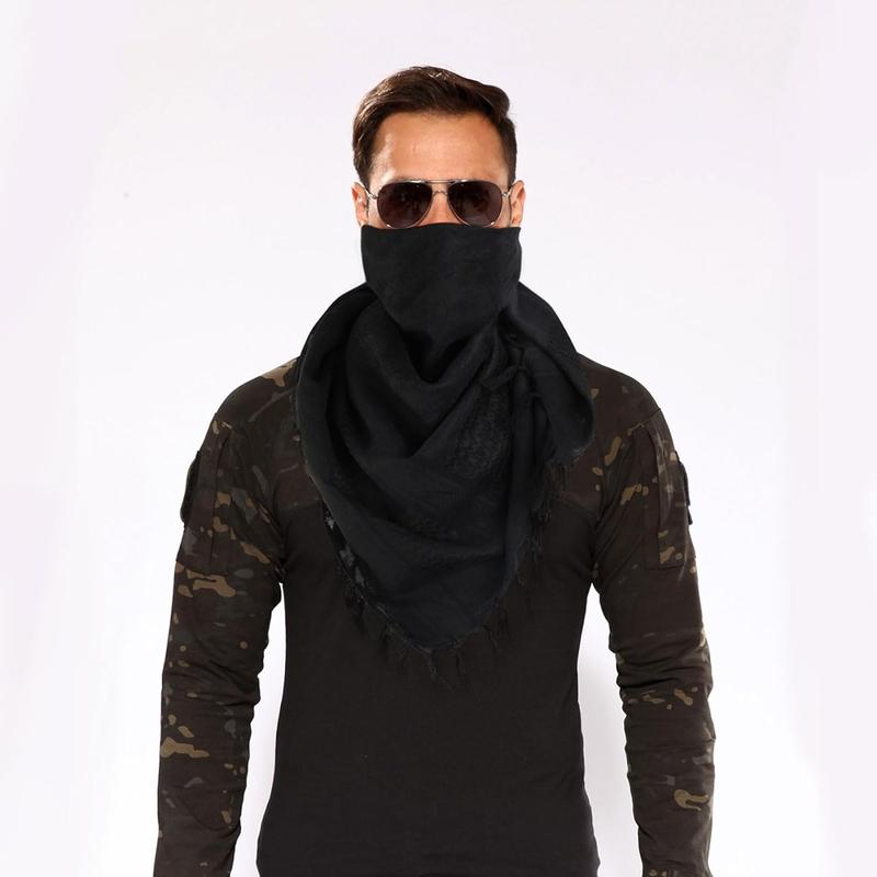 Cotton Shemagh Tactical Desert Scarf Wrap