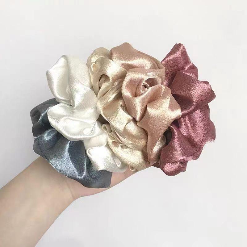 Supernova Satin Silk Scrunchies Soft Hair Ties Fashion Hair Bands Hair Ponytail Holders Hair Accessories for Women Girls