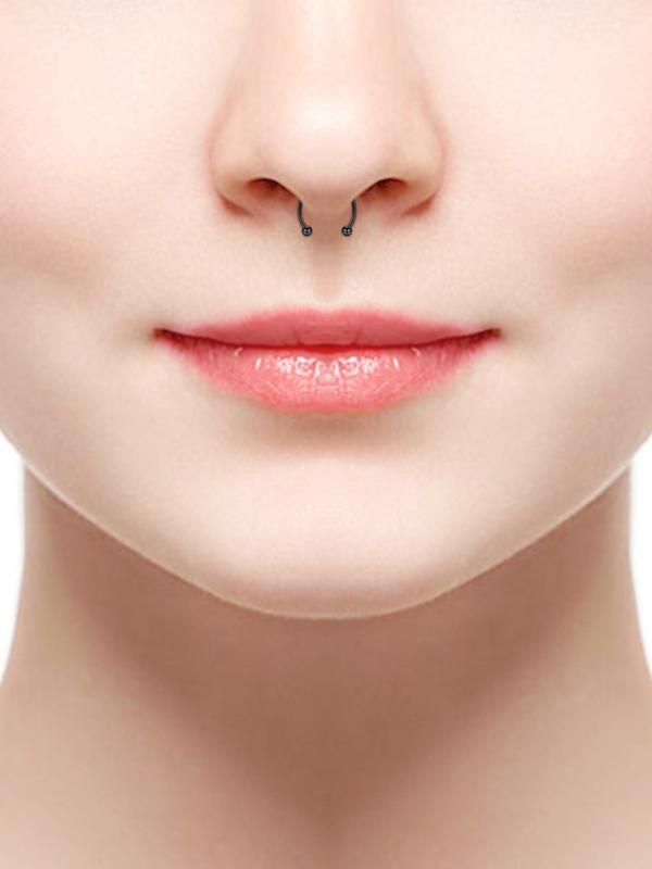 Punk Magnetic Nose Rings, 2024 Nose Cuff, New Fashionable Body No Piercing Jewelry for Men & Women, Streetwear Goth Accessory for Musical Festival Use