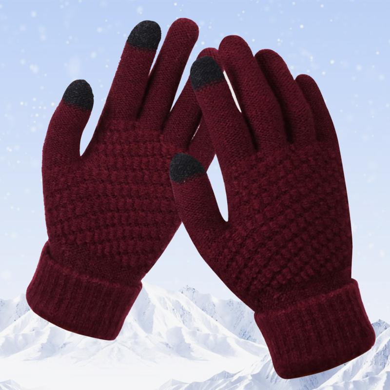 Women's Winter Warm Touchscreen Gloves Thermal Knit Soft Gloves