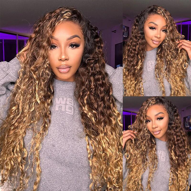 Cheetahbeauty 99J Burgundy Deep Wave Lace Front Wigs Human Hair 13x6 HD Lace Frontal Wigs Human Hair Lace Front Wigs Pre Plucked 99j Burgundy Deep Curly Wigs Human Hair Wigs For Women 180% Density