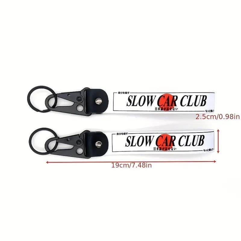 Letter Design Car Keychain for Summer, Anti-lost Wristband Keychain, Universal Portable Car Keychain for Men & Women, Auto Key Decoration, Car Accessories