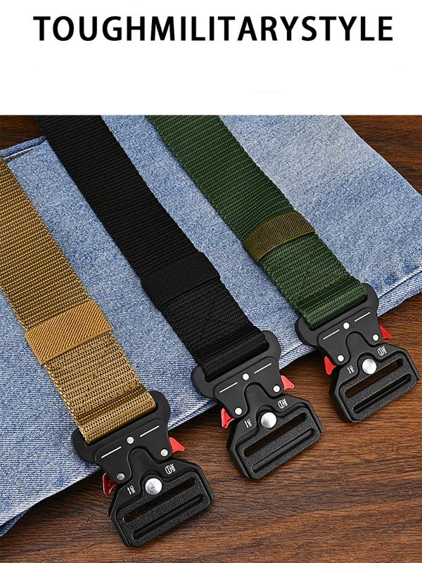 Men's Solid Color Tape Belt, Outdoor Multi Function Tape Belt, High Quality Canvas Belt for Men, Women's Sports Jeans Belt, Neutral Belts