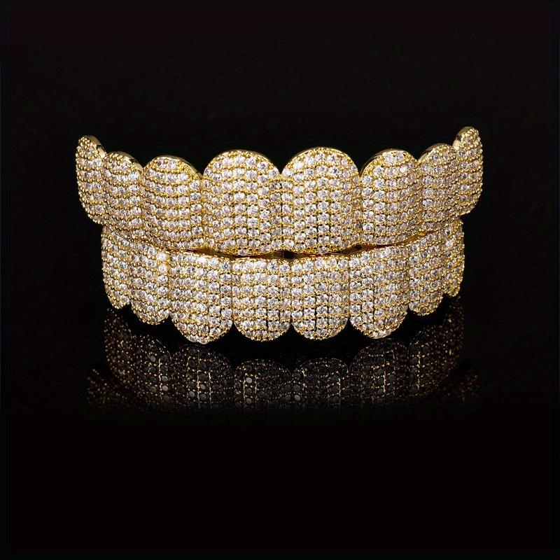 Hip Hop Grills Cubic Zirconia Teeth Grills micro-inset zircon braces Rapper jewelry