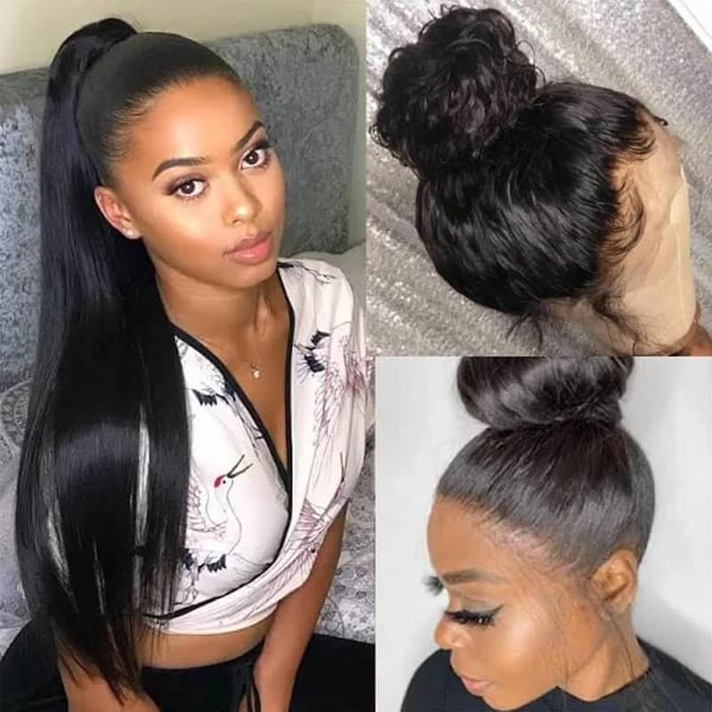 Bling Hair Fashion Body Wave 360 Lace Front Wigs Human Hair 360 Full Lace Frontal Wigs Human Hair Pre Plucked with Baby Hair Brazilian Virgin Hair Body Wave 360 HD Lace Front Wigs Human Hair Wigs