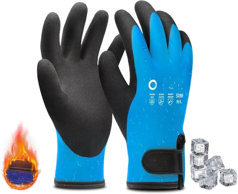 Waterproof Winter Work Gloves for Men Women, Freezer Gloves with Grip for Shoveling Snow