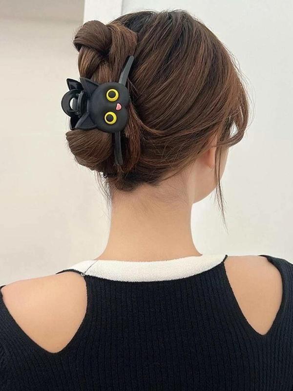 Cute Cartoon Cat Design Hair Claw, Fashionable Hair Accessories for Women & Girls, Casual Versatile Hair Accessories for Daily Wear