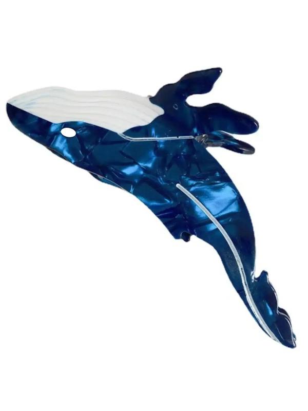 Cute Cartoon Whale Design Hair Claw Clip for Women, Fashion All-match Hair Accessories, Lovely Hairwear for Daily Used