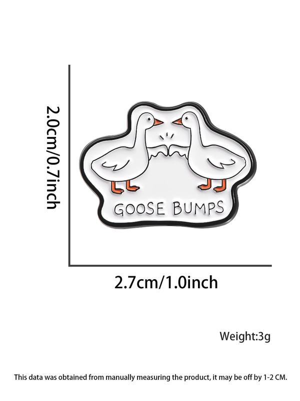 Cute Goose Design Brooch, Fashion Brooch for Women & Men As Anniversary Gift, Enamel Pin Suitable for Backpacks, Jeans, Scarves, Hats Decoration