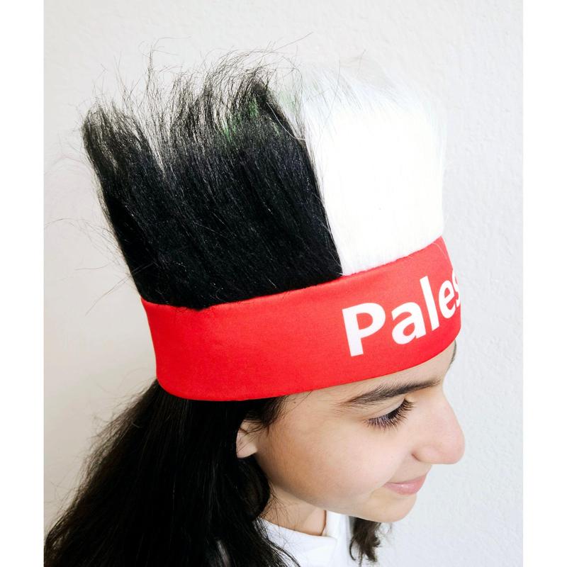 Palestine Wig Hair Headband Headgear