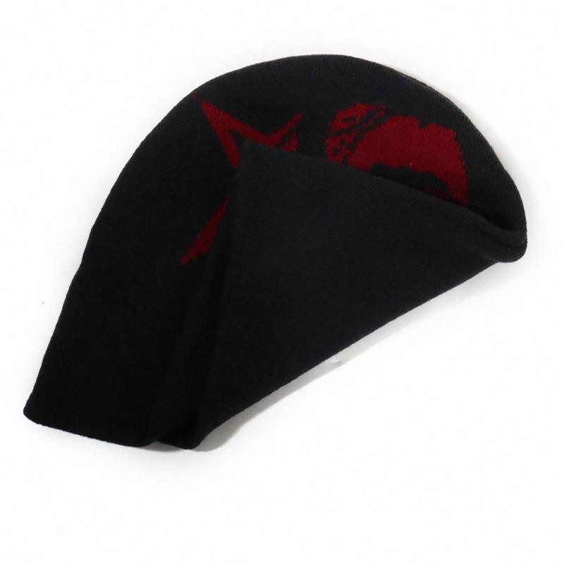 Unisex New Cross-Border Fashionable Jacquard Knitted Hat With Face Pattern, Trendy And Warm Winter Hat Beanies Beanie