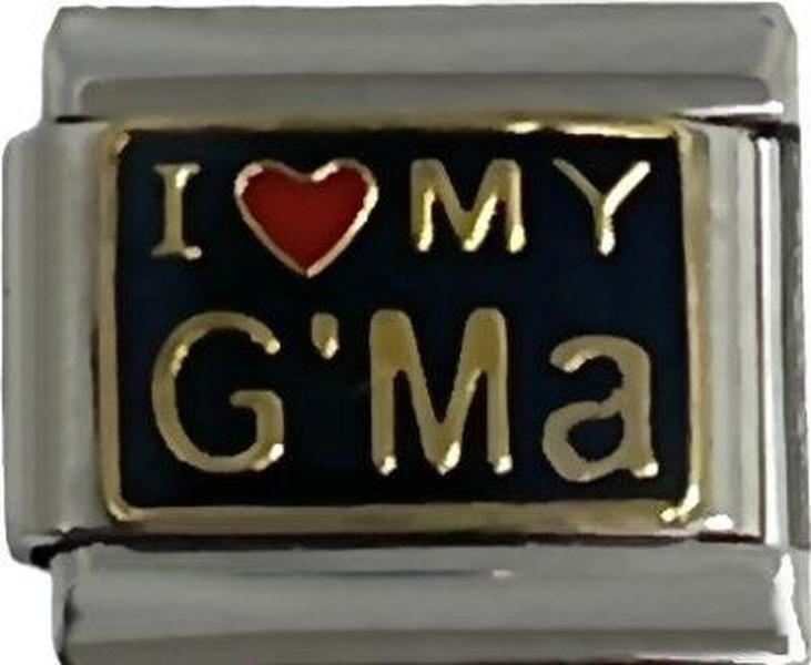 Italian Charm Link Love My G'Ma Charm  9mm