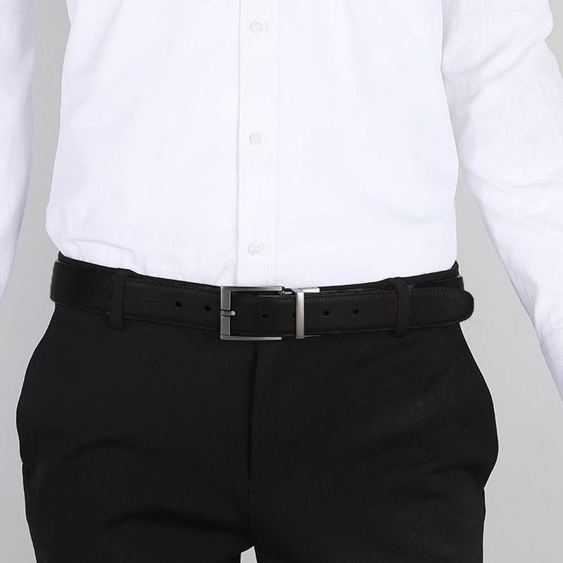 Men's Faux Leather Pin Buckle Belt Fashion Casual Belt