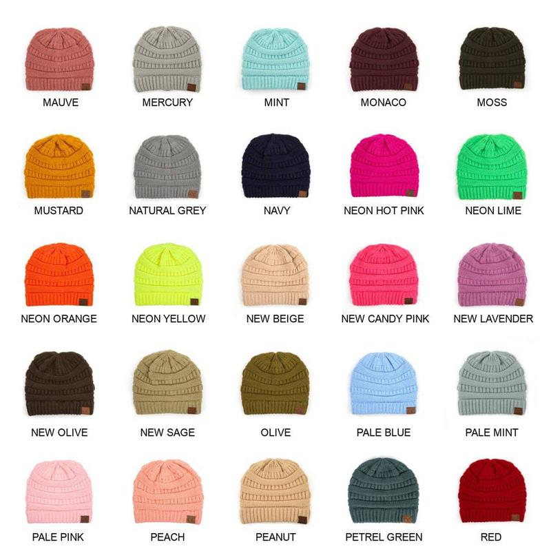 CC Beanie Popular Unisex Cable Knit Men Women Kids Skully Winter Hats by Truly Contagious