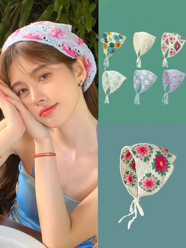 Cute Cartoon Strawberry Pattern Lace Up Hair Band, Fashionable Hair Accessories for Women & Girls, Minimalist Headwear Suitable for Thick Hair