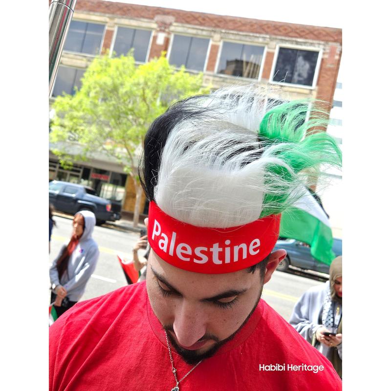 Palestine Wig Hair Headband Headgear