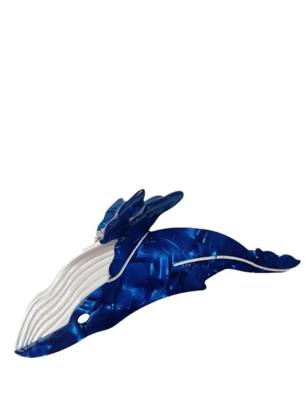 Cute Cartoon Whale Design Hair Claw Clip for Women, Fashion All-match Hair Accessories, Lovely Hairwear for Daily Used