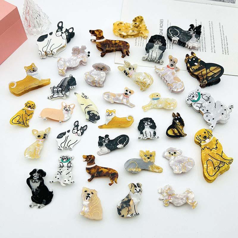 9pcs Cartoon Dog Hair Clip Ideal Gift for Dog Lovers (Gookka) cinchcliphair clawclip for longhair