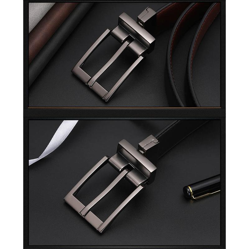 Men's Faux Leather Pin Buckle Belt Fashion Casual Belt