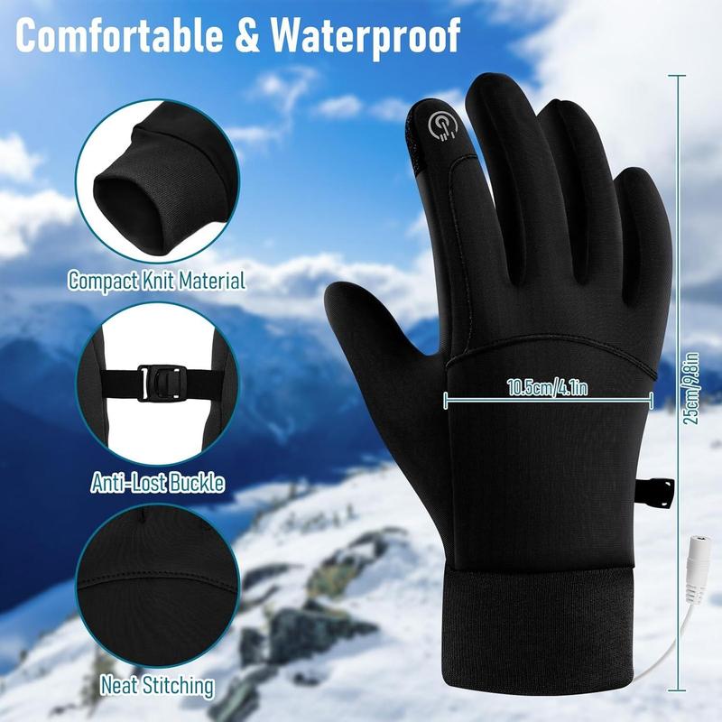 USB Heated Gloves, 1 Pair All-finger Hand Warmer, Double-sided Heating Hand Warmer, Winter Outdoor Sports Skiing Gifts Biking Hiking