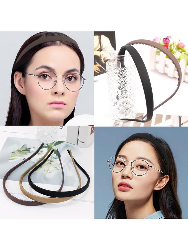 Solid Color No Pressure Hair Band, Comfortable Headband for Women & Girls, Fashion Hair Accessories for Daily Wear