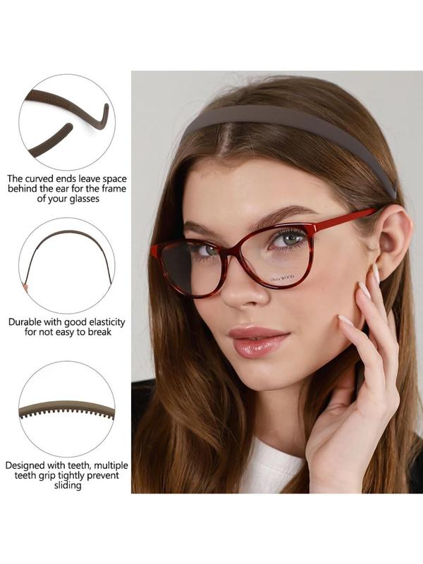 Solid Color No Pressure Hair Band, Comfortable Headband for Women & Girls, Fashion Hair Accessories for Daily Wear