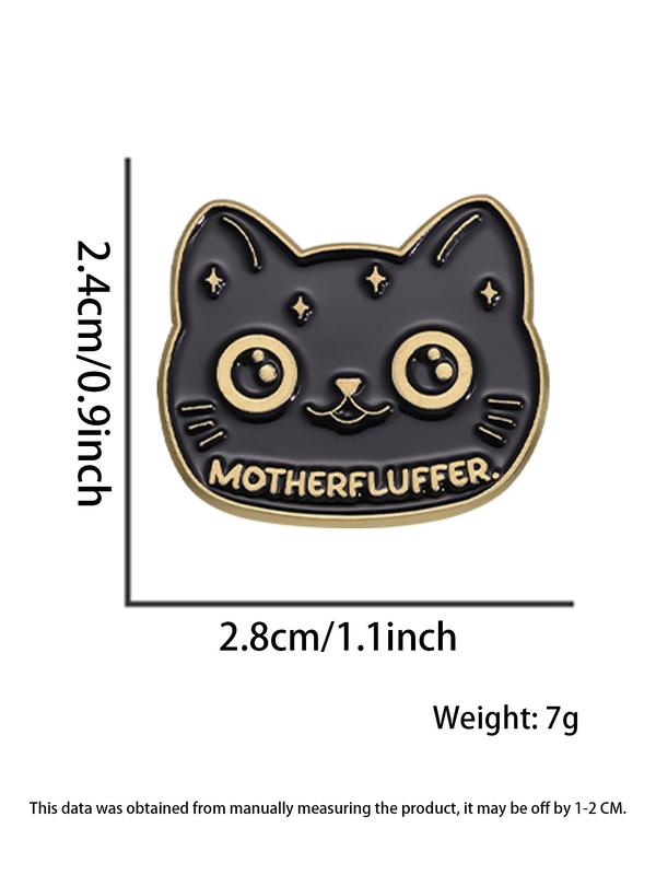 Cute Cartoon Cat Design Brooch, Casual Jewelry for Party, Daily Clothing Decor, Enamel Pin Suitable for Backpacks, Jeans, Scarves, Hats Decoration Fixed Buckle, Casual Zinc Alloy Jewelry