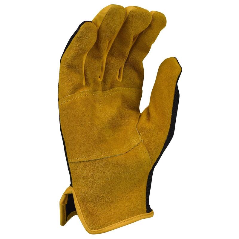 3 Pack DEWALT DPG216 Leather Performance Hybrid Glove