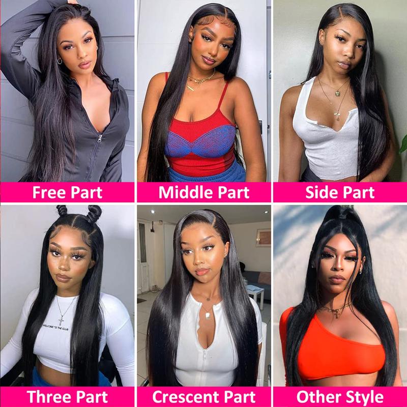 13x4 HD Transparent Lace Front Wigs Human Hair Smooth Pre Plucked For Women Brazilian 13x4 Lace Frontal Wig Human Hair Straight 180% 28 30 inch Straight Wigs Sale