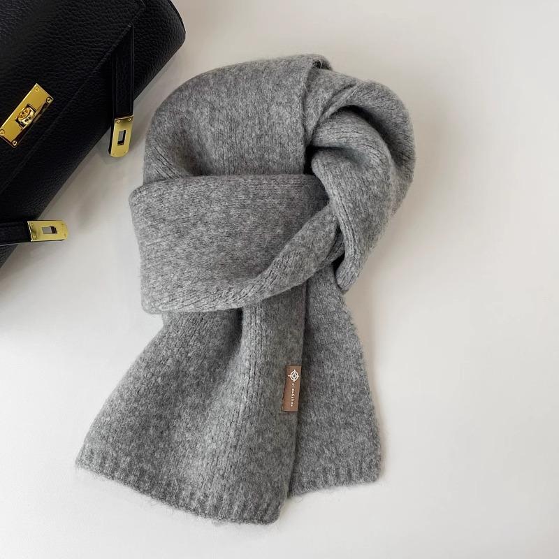 2024 Ladies Cashmere Scarf Women Winter Luxury Solid Color Shawl And Wraps Female Warm Thick Wool Neckerchief Blanket Pashmina