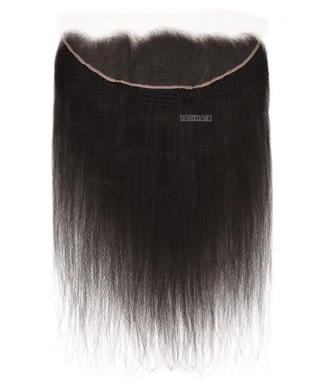 Tatihair Yaky Style Kinky Straight Virgin Human Hair Bundles-12A