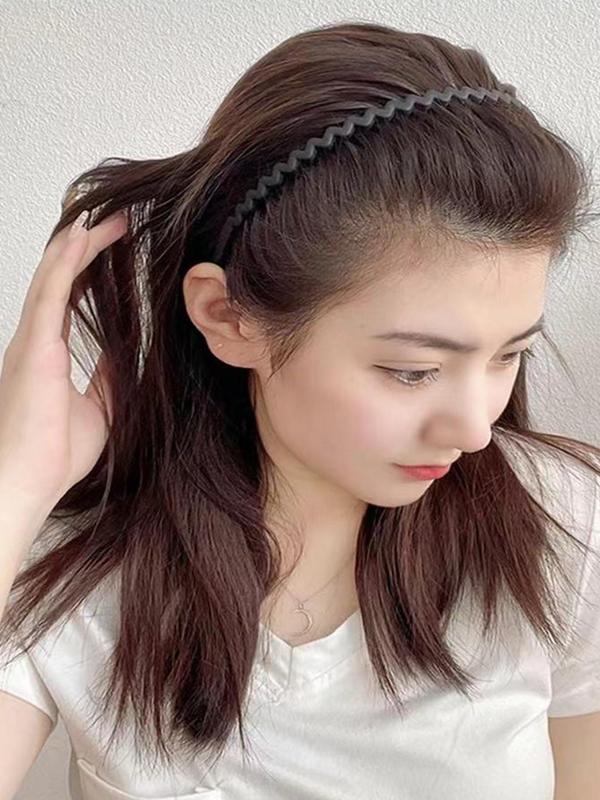 Women's Minimalist Temperament Solid Color Hair Hoop, Casual Simple Hair Accessories for Women & Girls, Minimalist Headwear Suitable for Thick Hair