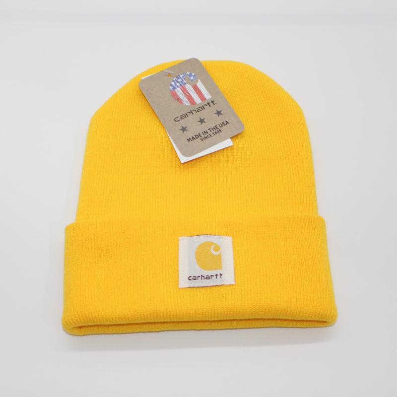 Multi-Color in Stock European and American Tooling Woolen Cap Male Fashion Brand Beanie Hat Female Autumn and Winter Warm Knitted Hat Student Couples' Cap