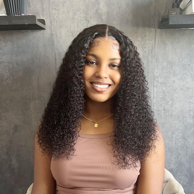 Arabella Glueless Cap-On Easy Wear Body Wave Wavy Straight Curly Minimalist Affordable Bob Wig 6x6x2 Middle Part Human Hair Lace Wigs Bleached Knots 180% Density