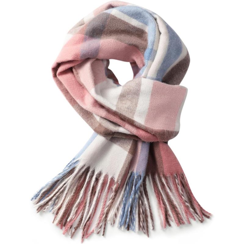 Scarf for Women - Womens Scarf, Winter Scarfs for Women, Fashion Cashmere Scarf Plaid for Winter, Long Blanket Scarf