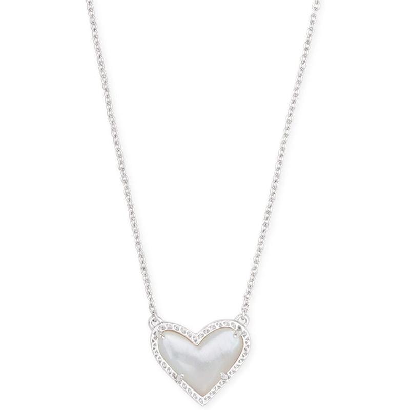 Kendra Scott Air Heart Pendant Necklace - Women's Adjustable Length with Elegant Heart-Shaped Design necklace gift fall