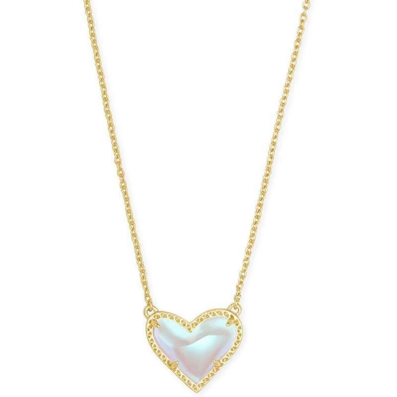 Kendra Scott Air Heart Pendant Necklace - Women's Adjustable Length with Elegant Heart-Shaped Design necklace gift fall