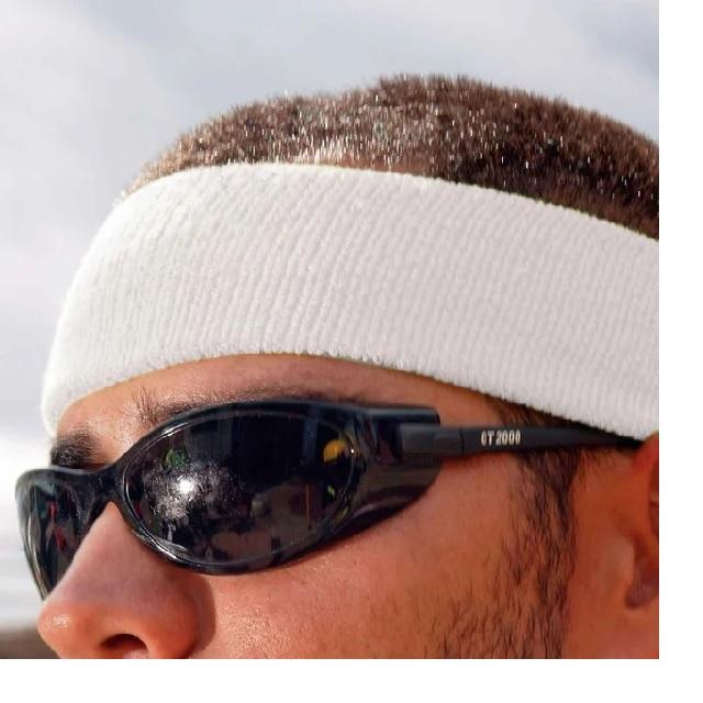 Ergodyne Chill-6550 Head Sweatband, White