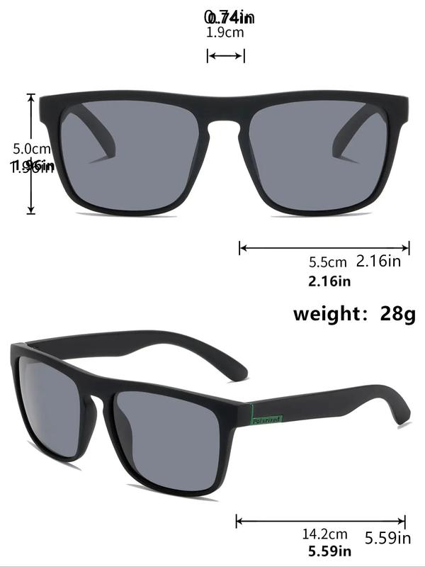 Simple Frame Square Sunglasses for Everyday Use, 2024 Sun Protective Summer Glasses, Outdoor Sunglasses for Outdoor Fishing Travel Camping Cycling Hiking for Back To School